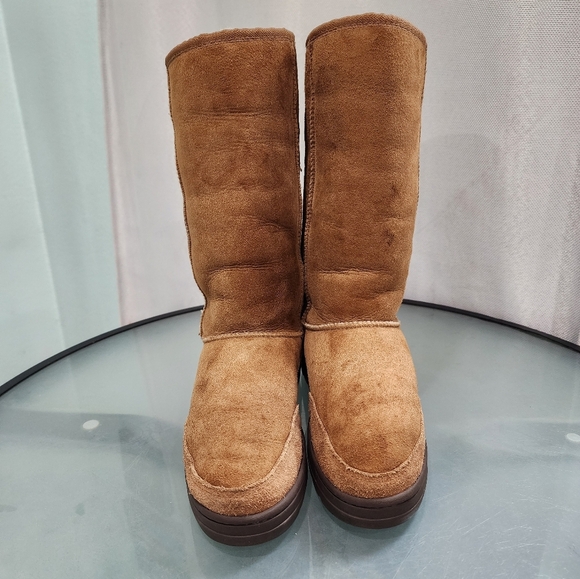 UGG Ultimate Tall Braid Boot Women Size 7 W - Picture 10 of 13